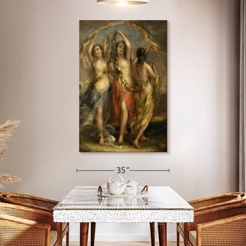 Leisha les trois grâces 1630-35, H 51 po x l 34 po