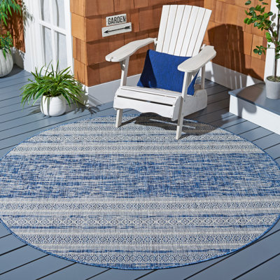 Amarien Performance Striped Indoor/Outdoor Area Rug