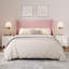 Structure de lit, structure de lit tapissier en velours avec tête de lit à oreilles, support en métal, système de lattes en bois, dégagement sous le lit de 8 pouces, assemblage facile pour la chambre à coucher-396811628-396811629
