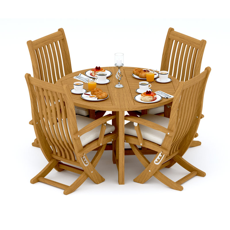 Warwick Outdoor 5 - Piece Teak Dining Set