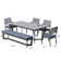 Abby 6 - Person Rectangular Outdoor Dining Set with Cushions