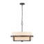 4-Light Dimmable Drum Chandelier