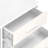 3 Drawer Wooden File Cabinet Mobile Filing Cabinet With Light Strip White