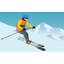 Premium Peel & Stick Wall Mural - Skiing Adventure-1836435415