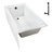 Streamline 60 in. x 32 in. Acrylic Left-Hand Drain Alcove Bathtub in Glossy White With External Drain-101699624