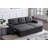 Upholstered Pull Out Sectional Sofa With Chaise-1053960612
