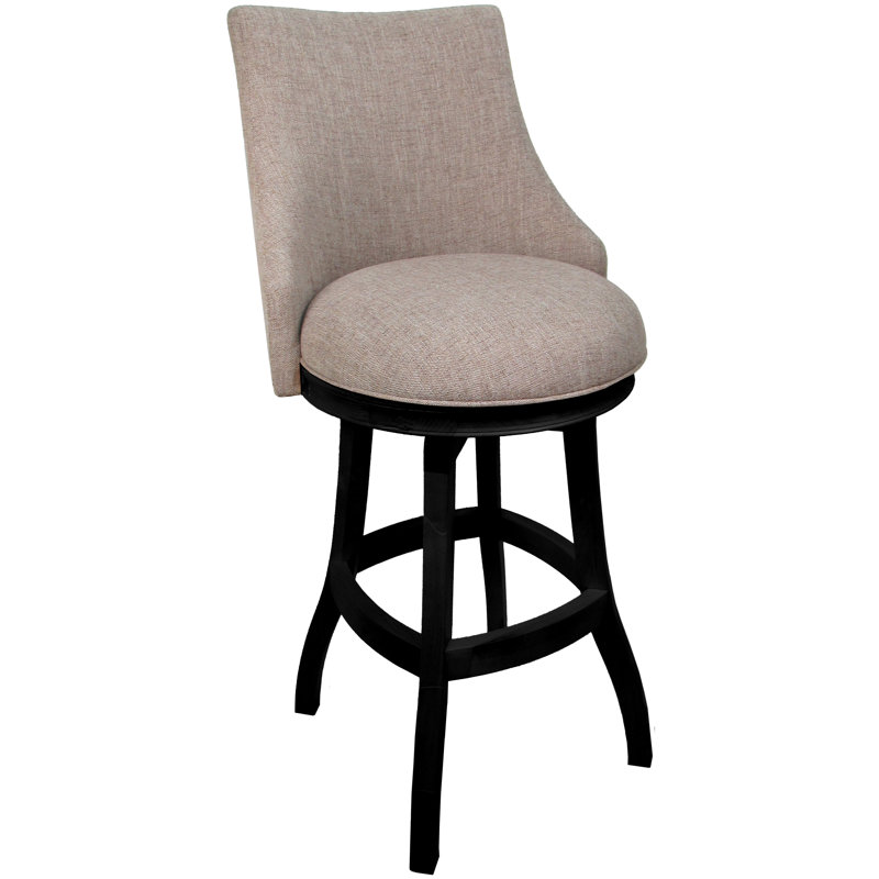 Bassin de 26 po beige - noir, Tabouret de comptoir (siège d'une hauteur de 26 p, Noir, Beige