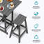 Tabouret de bar en PEHD aspect bois-1201081003