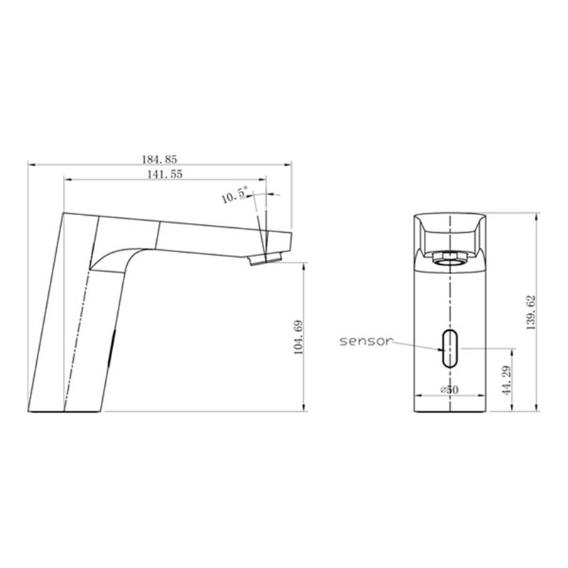 Robinet automatique à capteur de mouvement Bravat