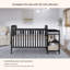 Lit de bébé convertible 4 en 1 Crib N Changer-1050975746