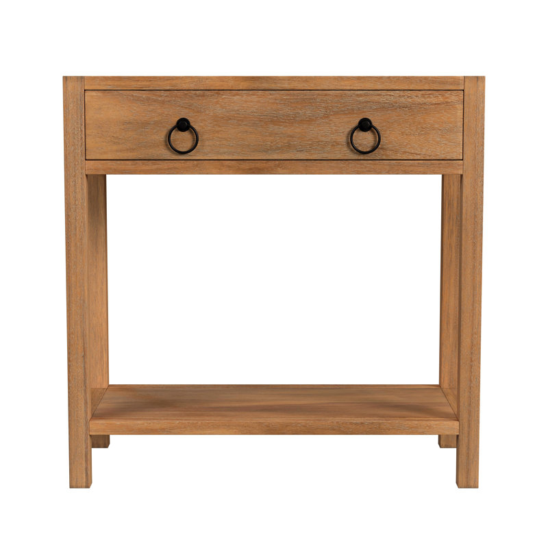 Lark 30" Wood 1-Drawer Nightstand, Natural