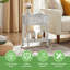 Ensemble de chambre à coucher 3 pièces Kempst, cadre de lit plateforme simple et ensemble de 2 tables de chevet blanches, ensemble de mobilier de chambre à coucher simple en métal moderne, support de lattes robuste, rangement sous le lit, aucun sommier nécessaire, silencieux (ensemble de 3)-2083650386-2083678263