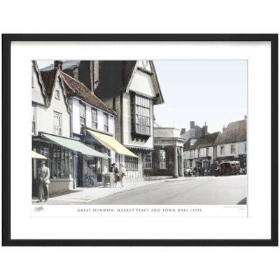 Great Dunmow, Market Place And Town Hall C1955 by Francis Frith - Single Picture Frame Print