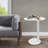 C-Shaped Metal Side Table Couch End Table-197479085