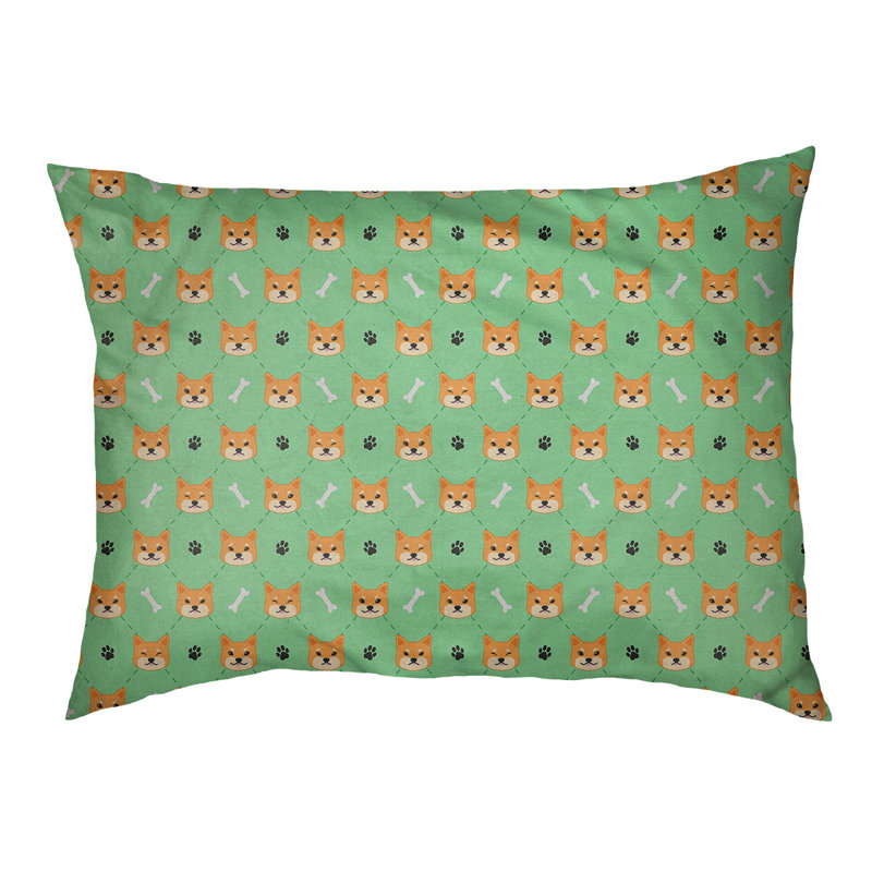 Campion Fleece Pet Bed, 52" L x 42" W, Mint Green