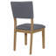 Chaise d'appoint rembourrée (ensemble de 2)