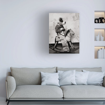 Wrapped Canvas Wall Art - John Hovenstine 'Ace the Bulldog' Wall Art for Living Room, Bedroom, or Office Décor  - 24x32