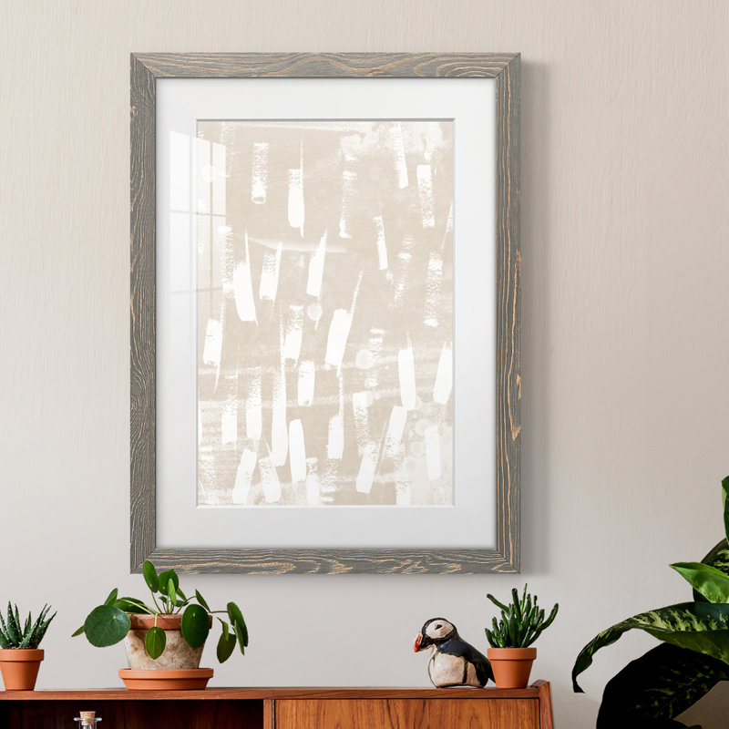Terre gravée matte de qualité supérieure - prête à être accrochée, Cadre gris, H 43,5 po x l 31,5 po x P 1 po