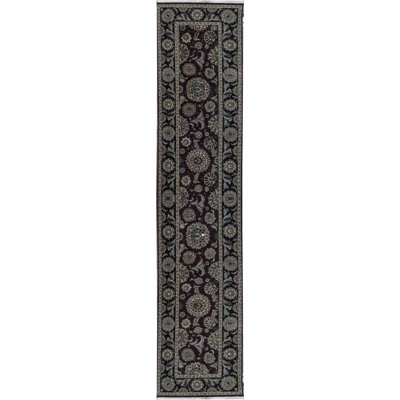 Hand-Knotted High-Quality Red Runner
