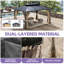 Abri de soleil extérieur en aluminium pour patio-113571209