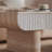 Modern Coffee Table With 2 Fluted Drawers