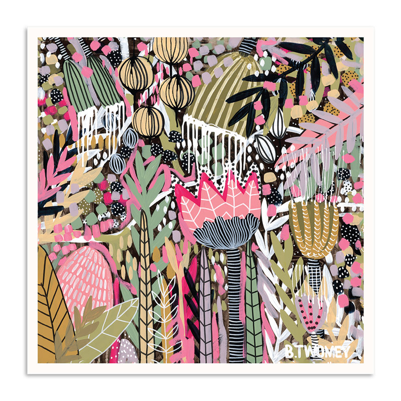 Beach Boardwalk by B.Twomey - Print, Unframed Paper, 87.5cm H x 87.5cm W x 9cm D