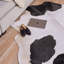 Gutshall Black and White Cowhide Rug – Genuine Leather Area Rug-273864777
