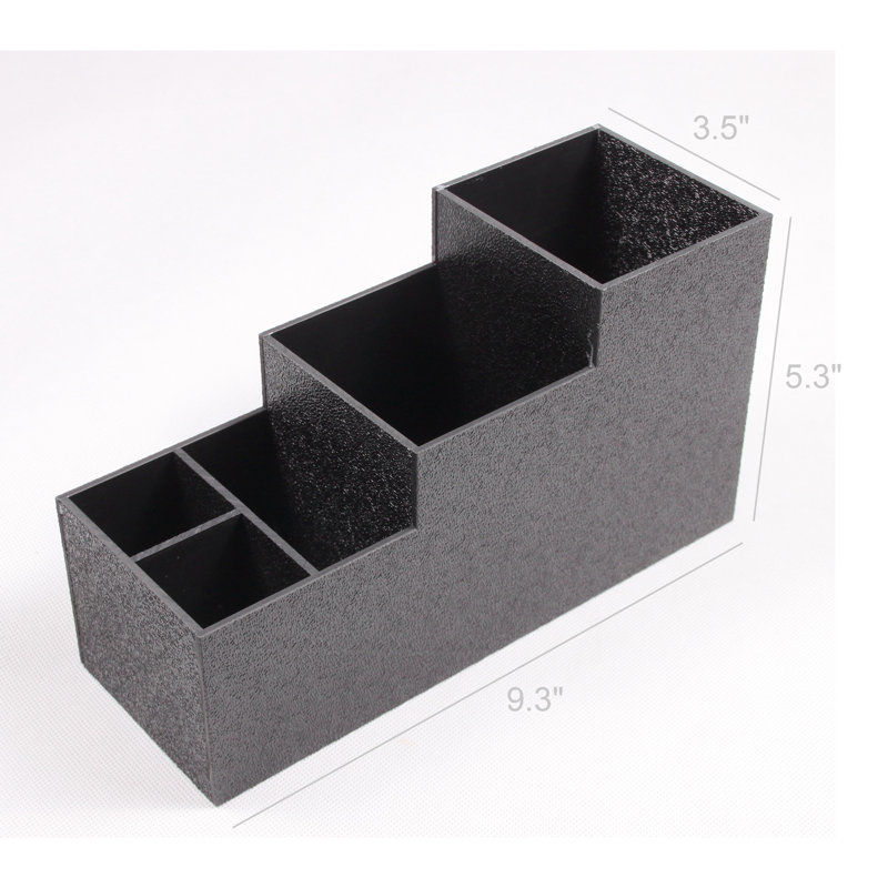 Condiment Organizer, 5 Compartments, Tabletop - Black