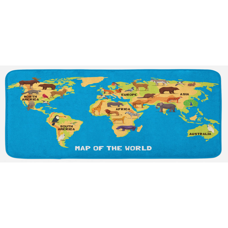 Tapis de cuisine wanderlust