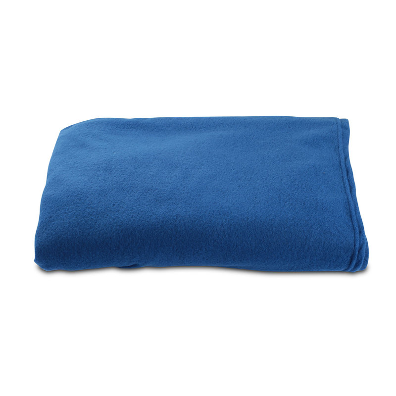 Plain Weave / Muslin Throw Blanket, Blue