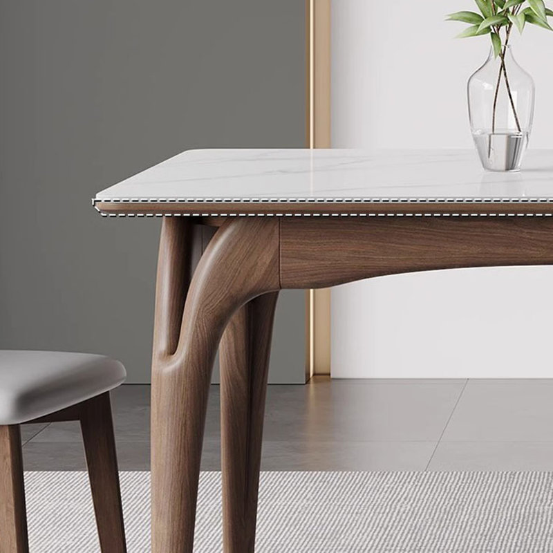 Table de salle à manger moderne et minimaliste, H 29,53 po x l 62,99 po x P 31,5 po, 5 pièces: table, 4 chaises