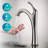 Glass Circular Vessel Bathroom Sink with Faucet-35841290