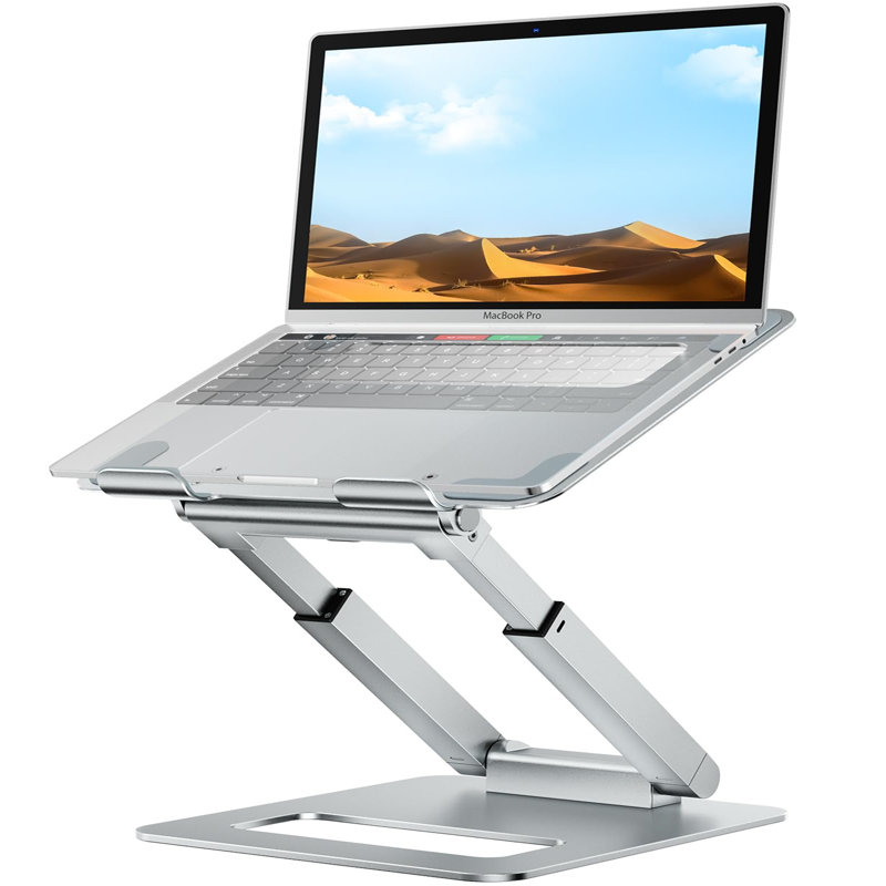 Metal Monitor Stand, Silver