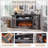 Diamandi Wood TV Stand with Fireplace-1524989821