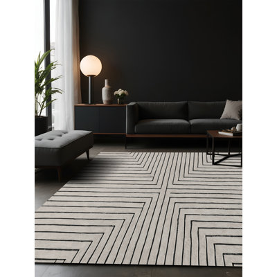 Tapis gris soyeux et moelleux