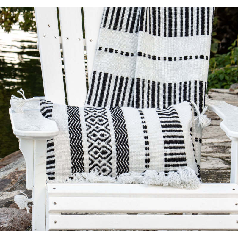 Tassels Outdoor Throw Pillow
