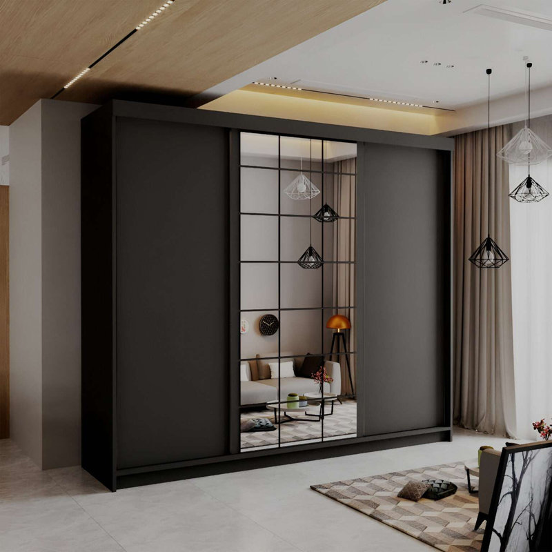 Laminate Wardrobe, Black