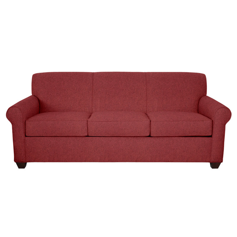 Finn Rolled Arm Sofa with Reversible Cushions, Montana Walnut, Dorset Cherry, 34" H x 83" W x 36" D