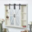 Armoire de rangement murale en bois avec deux portes de grange coulissantes en aluminium, armoire de salle de bain à 3 niveaux Modern Farmhouse, blanc