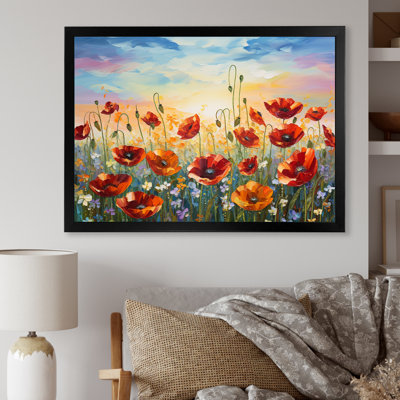 Coquelicots rouges en fleurs - impression