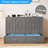 Queen Solid Wood Murphy Bed Cabinet with USB & Storage, Foldable Mattress for Guest Room-1479910117