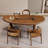 Brown Oval Solid Wood Dining table, kitchen table for dining room-63947004