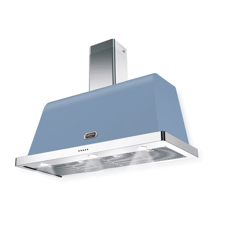 Hotte murale Lofra AR Dolcevita Series de 48 pouces avec 471 pi³ / min en blanc (laiton), Blanc/laiton, 48"