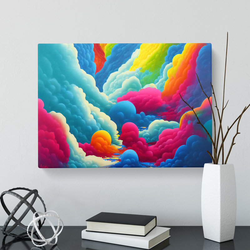 Colourful Clouds Vol.1 - Wrapped Canvas Print, 35cm H x 50cm W x 3cm D
