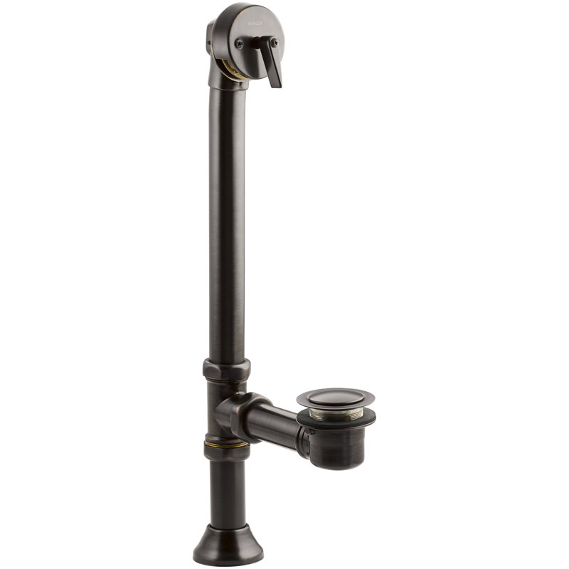 Clearflo Leg Tub Drain with Overflow, Oil Rubbed Bronze