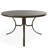 48" Round Hammered Marine Grade Polymer Outdoor Dining Table with Umbrella Hole-109665197