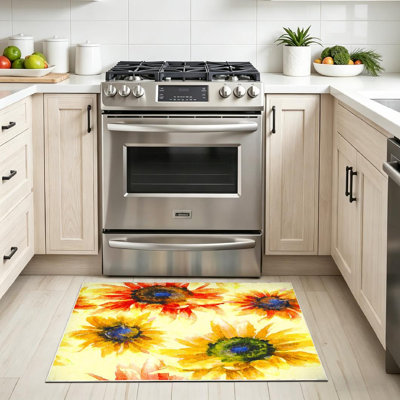 Tapis transparent transparent lavable à la machine à l'aquarelle