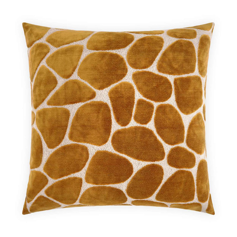 Kalani Animal Print Pillow Cover & Insert, Bolster 14"H x 42"W, Onyx