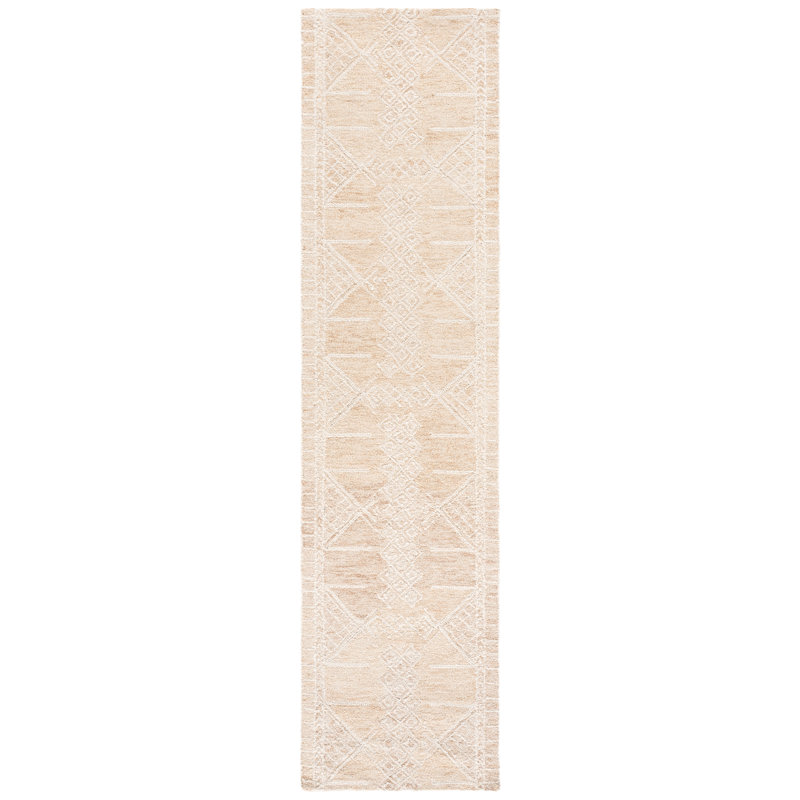 Metro 80% laine touffetée à la main 80%; Tapis à motifs géométriques 20% coton, Tapis de couloir 2 pi 3 po x 9 pi