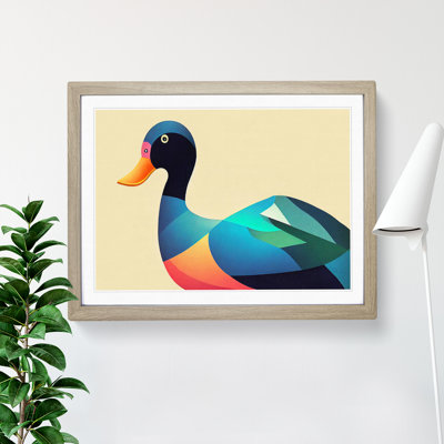 Stimulating Abstract Duck - Framed Print